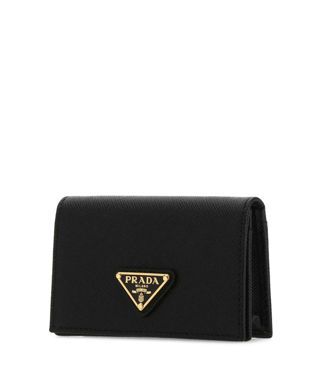 PRADA Черный кожаный кошелек, фото 2