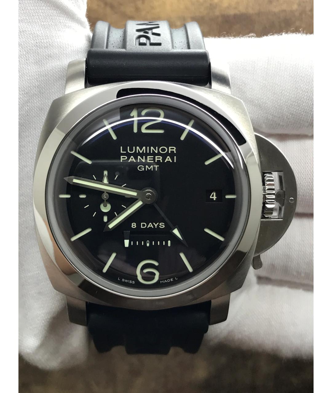 PANERAI Черные металлические часы, фото 2