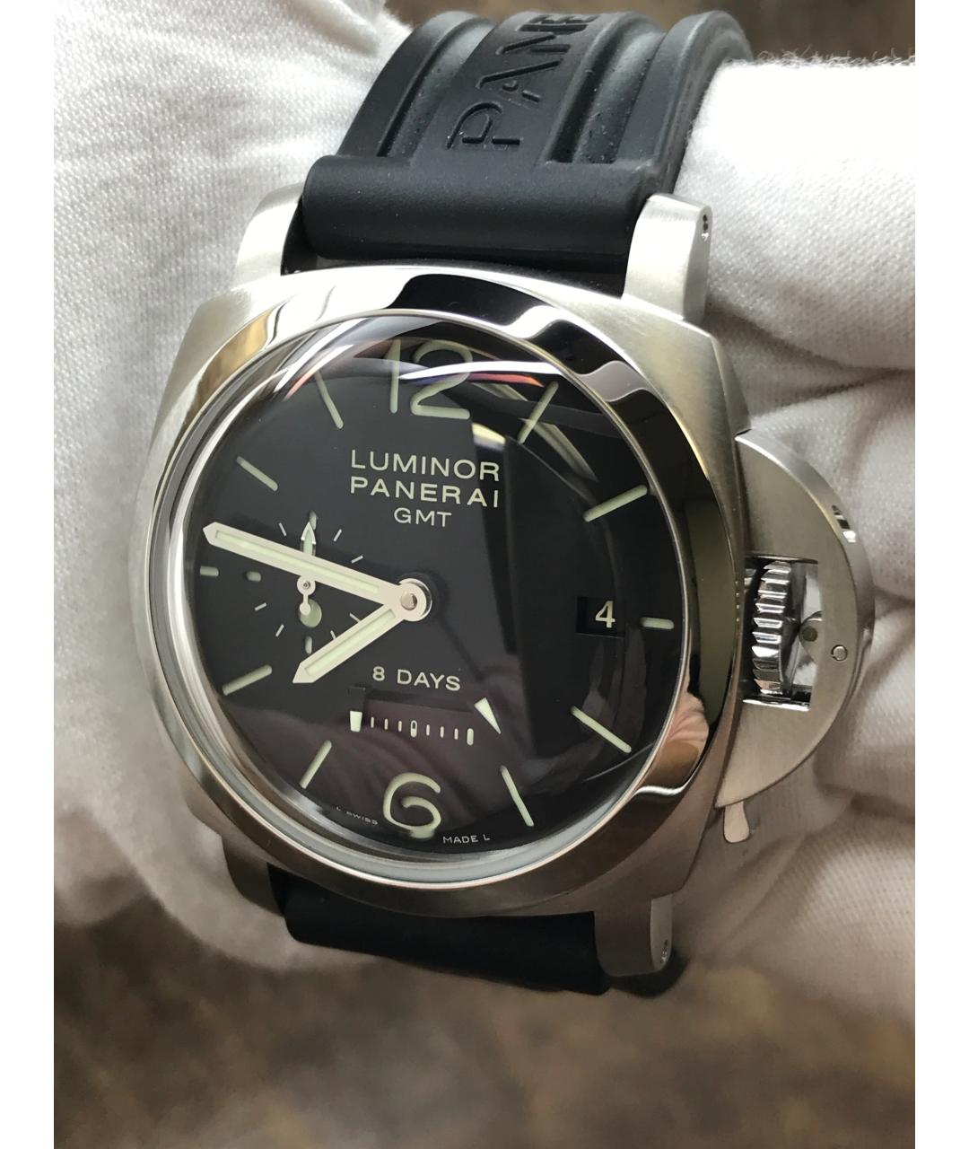 PANERAI Черные металлические часы, фото 3
