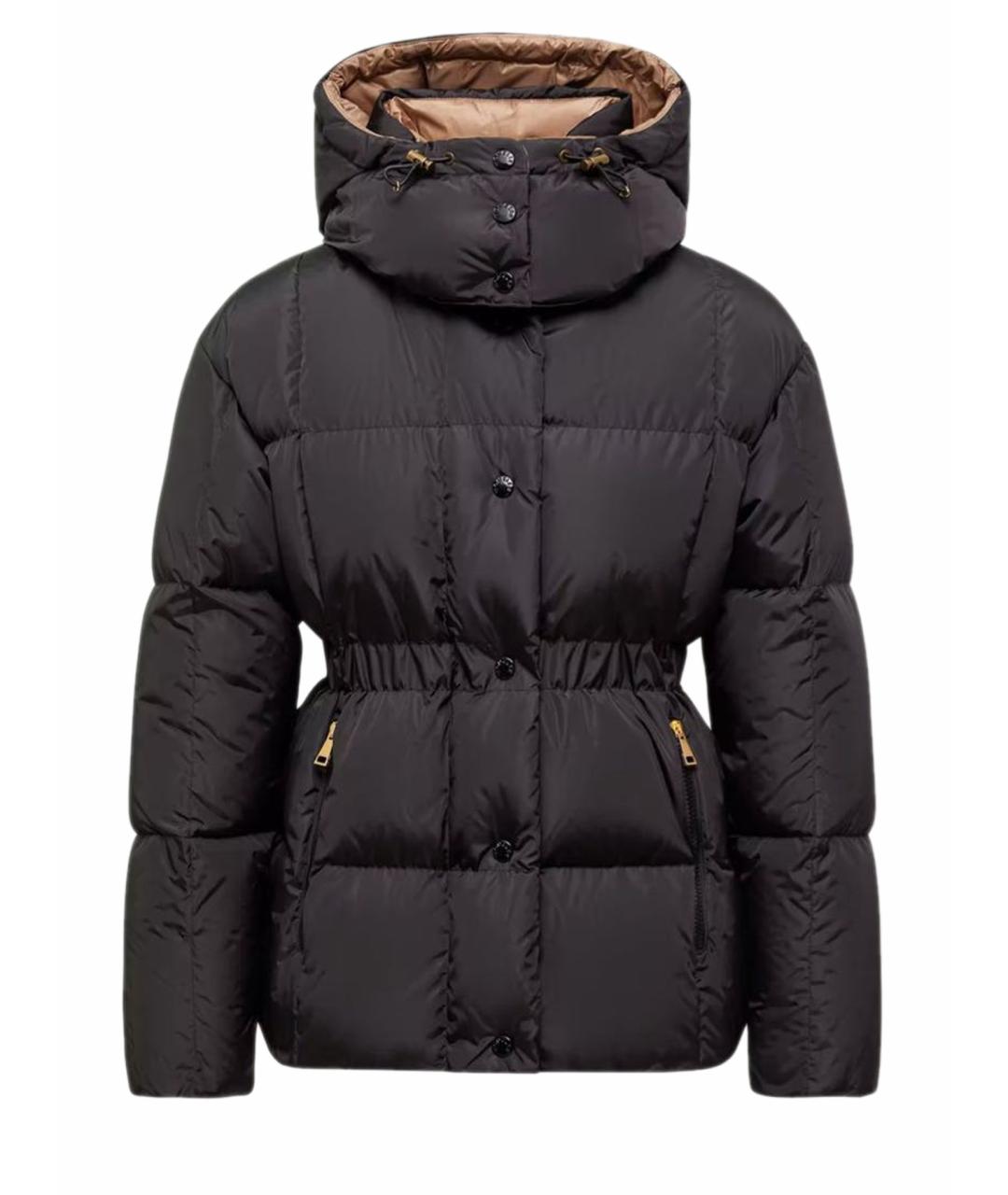 MONCLER Черный полиамидовый пуховик, фото 1