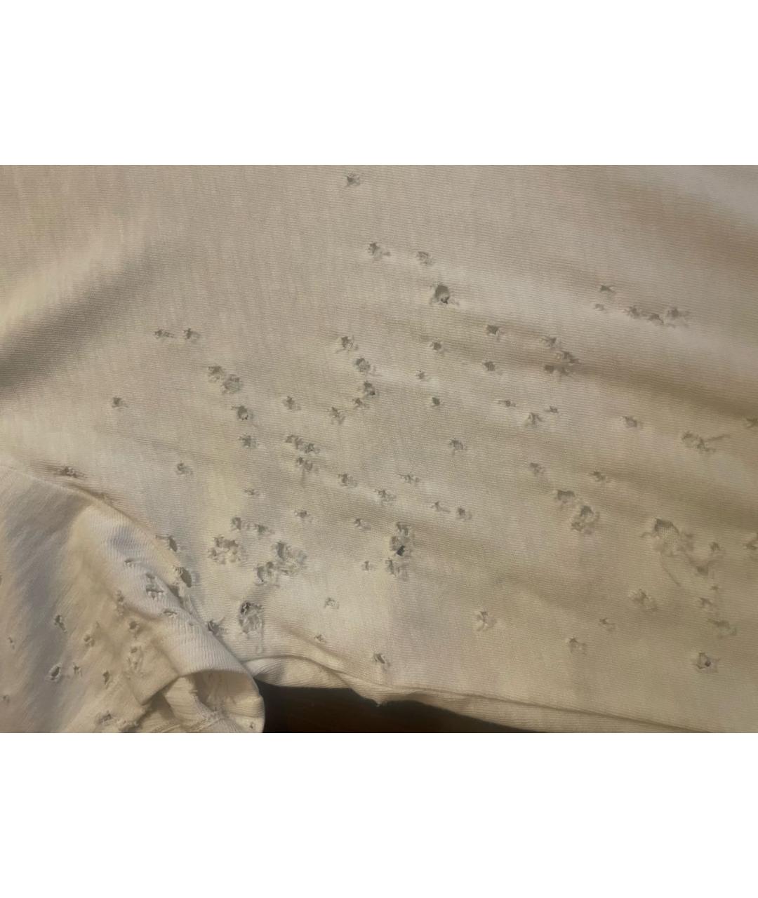 AMIRI Белая хлопковая футболка, фото 2