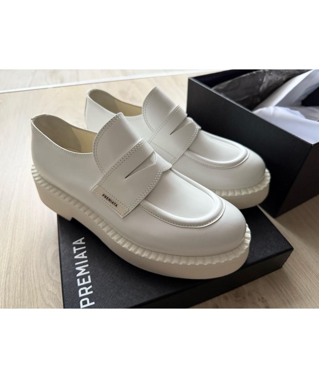 PREMIATA Белые кожаные лоферы, фото 6