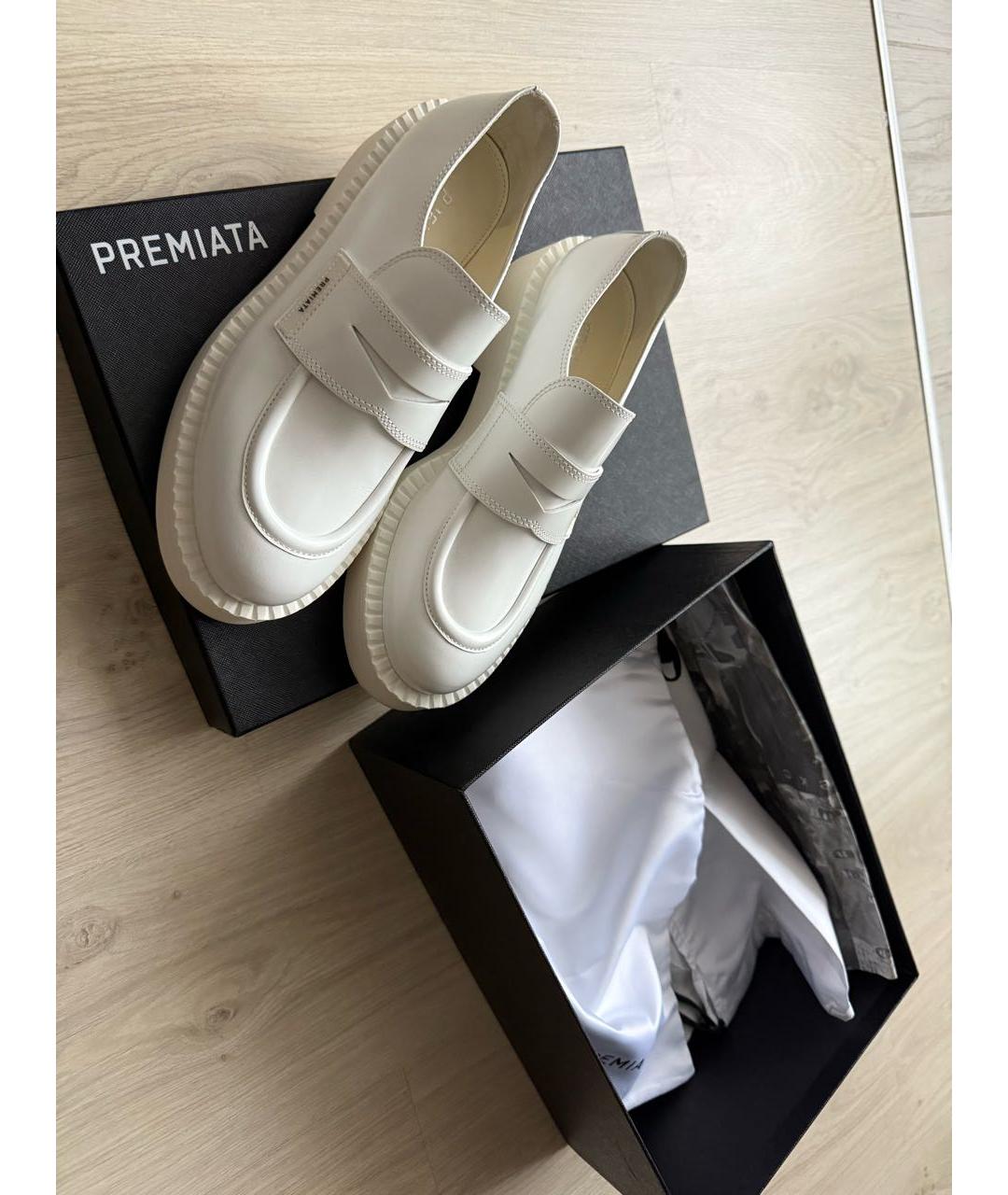 PREMIATA Белые кожаные лоферы, фото 5