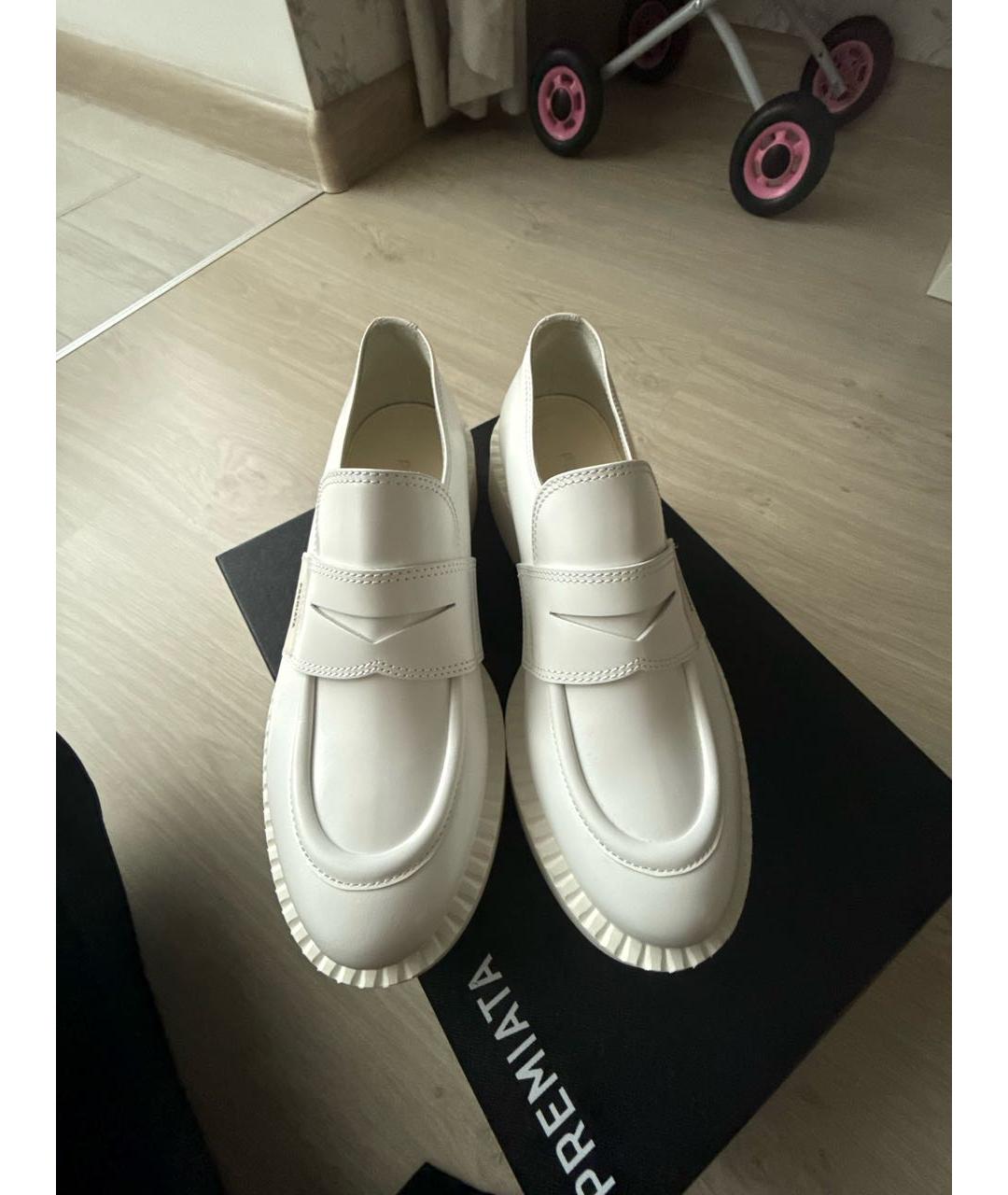 PREMIATA Белые кожаные лоферы, фото 2