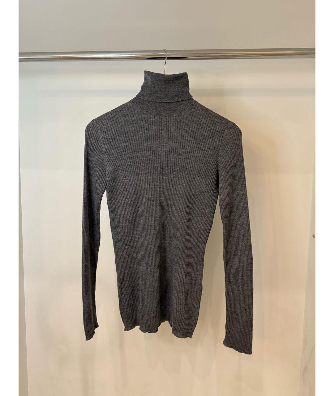 PRADA Серая шерстяная водолазка, фото 4