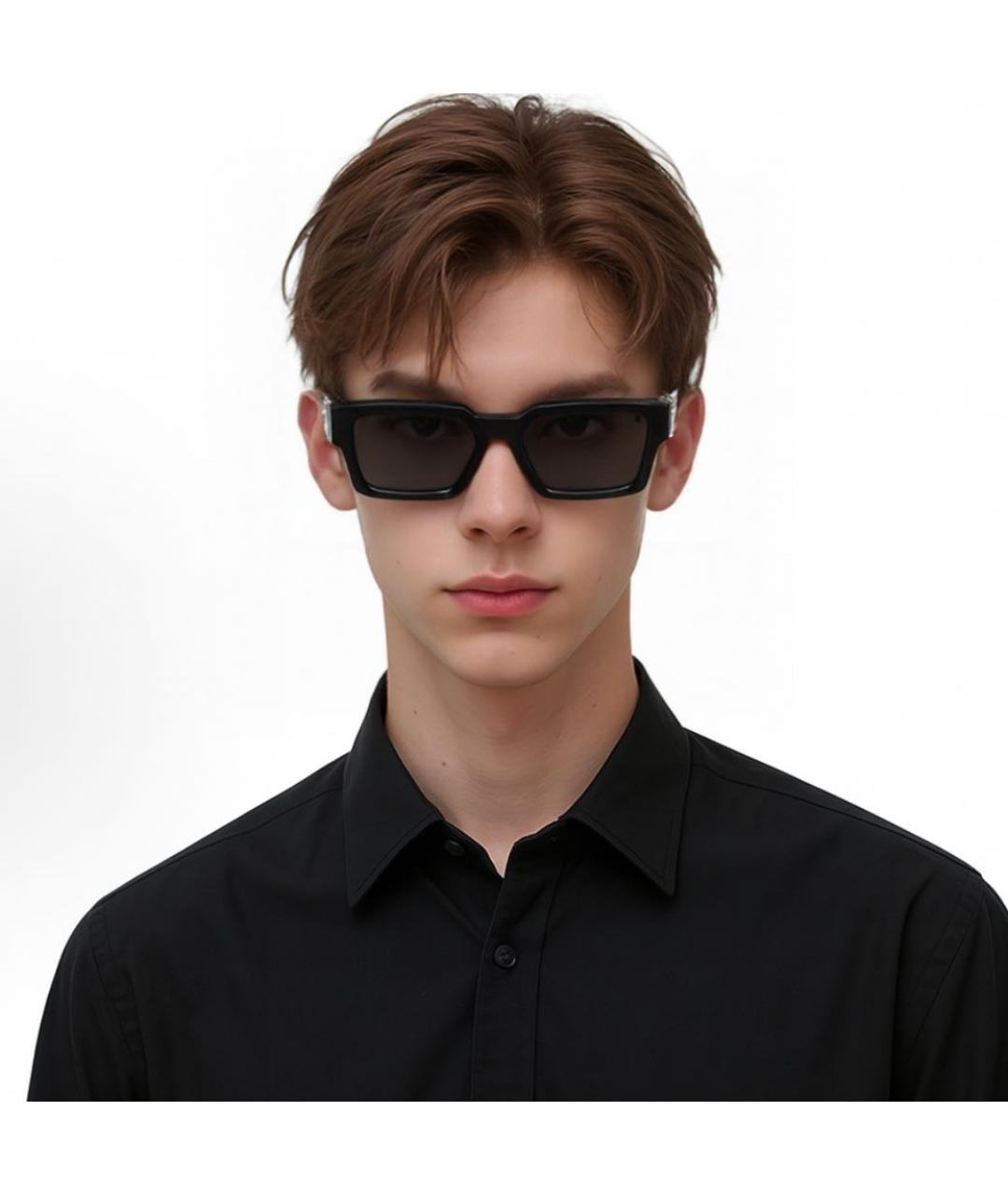 LOUIS VUITTON Черные пластиковые солнцезащитные очки, фото 2