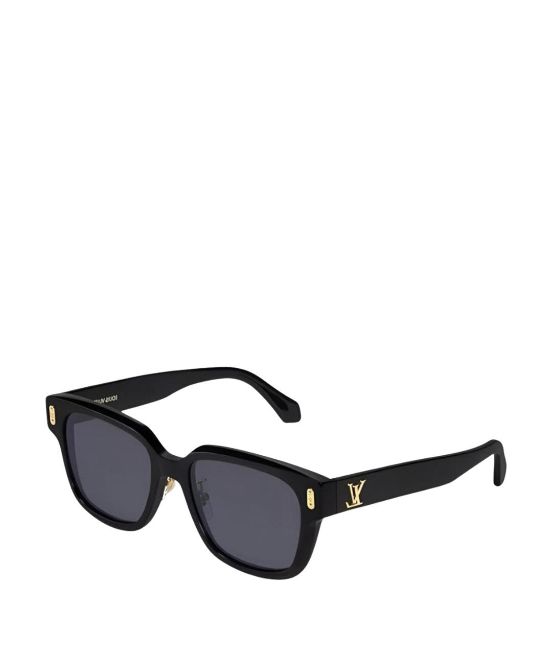 LOUIS VUITTON Черные пластиковые солнцезащитные очки, фото 1