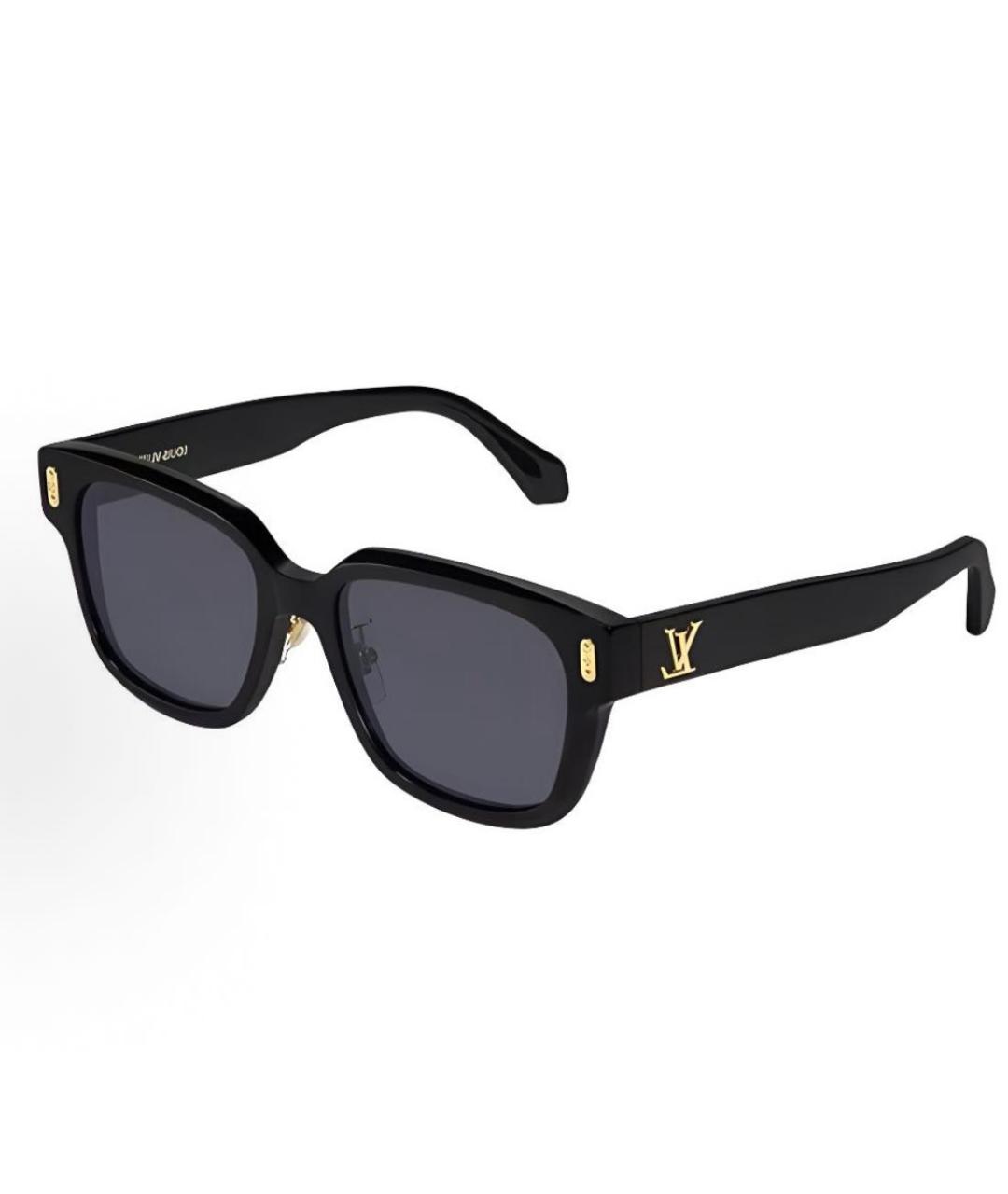 LOUIS VUITTON Черные пластиковые солнцезащитные очки, фото 5