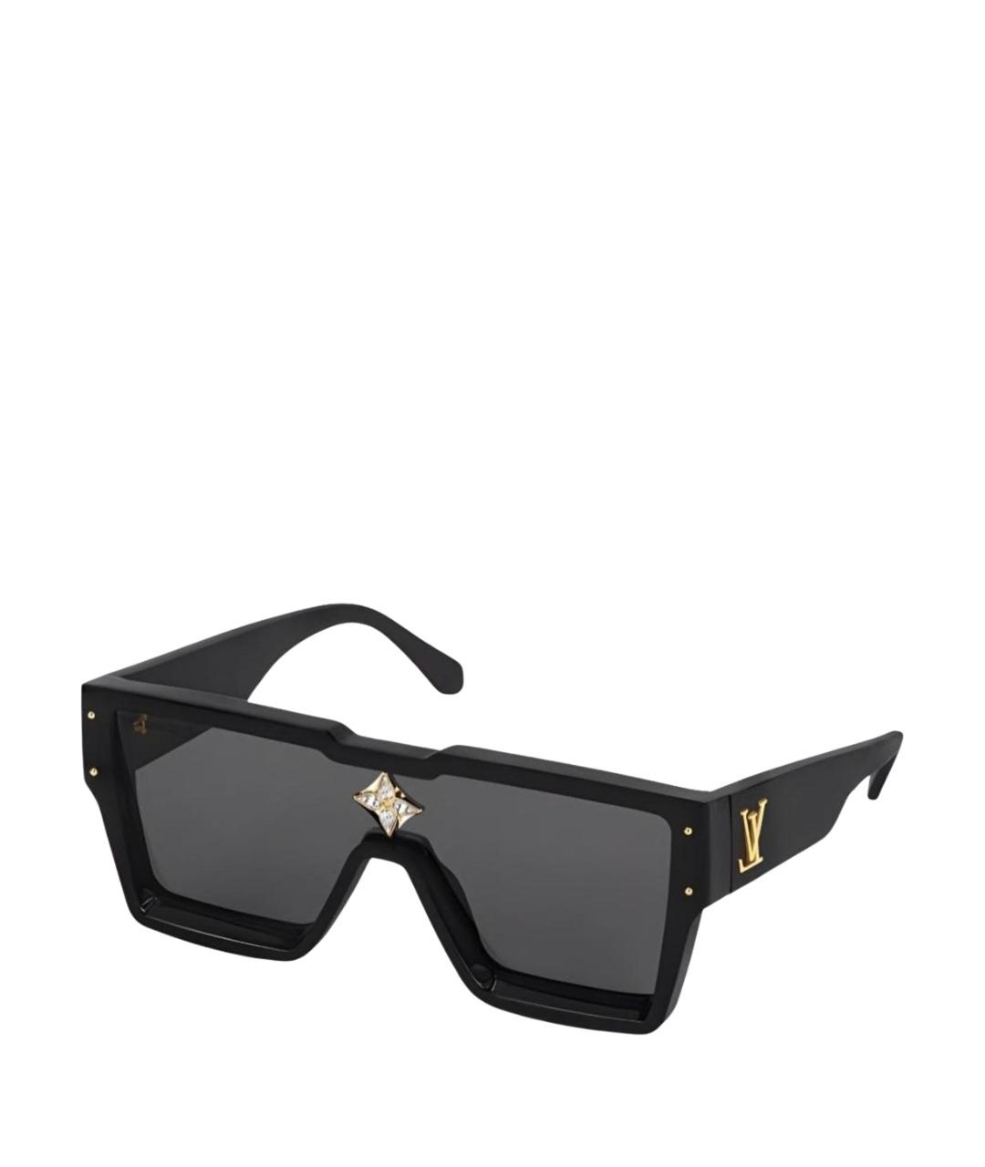 LOUIS VUITTON Черные пластиковые солнцезащитные очки, фото 1