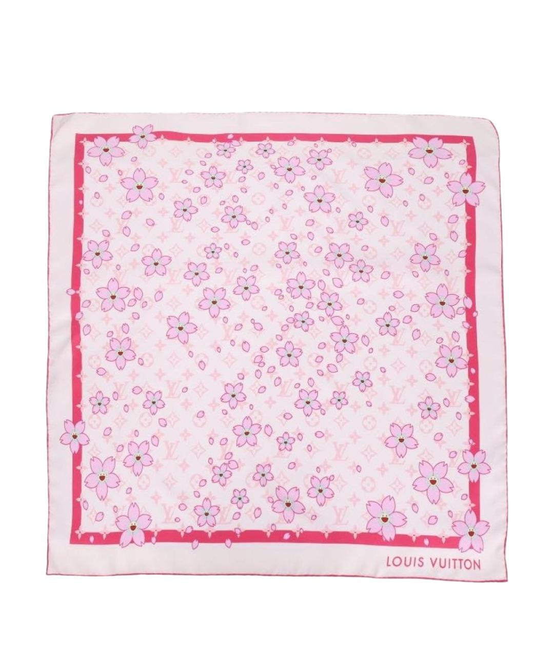 LOUIS VUITTON Розовый платок, фото 1