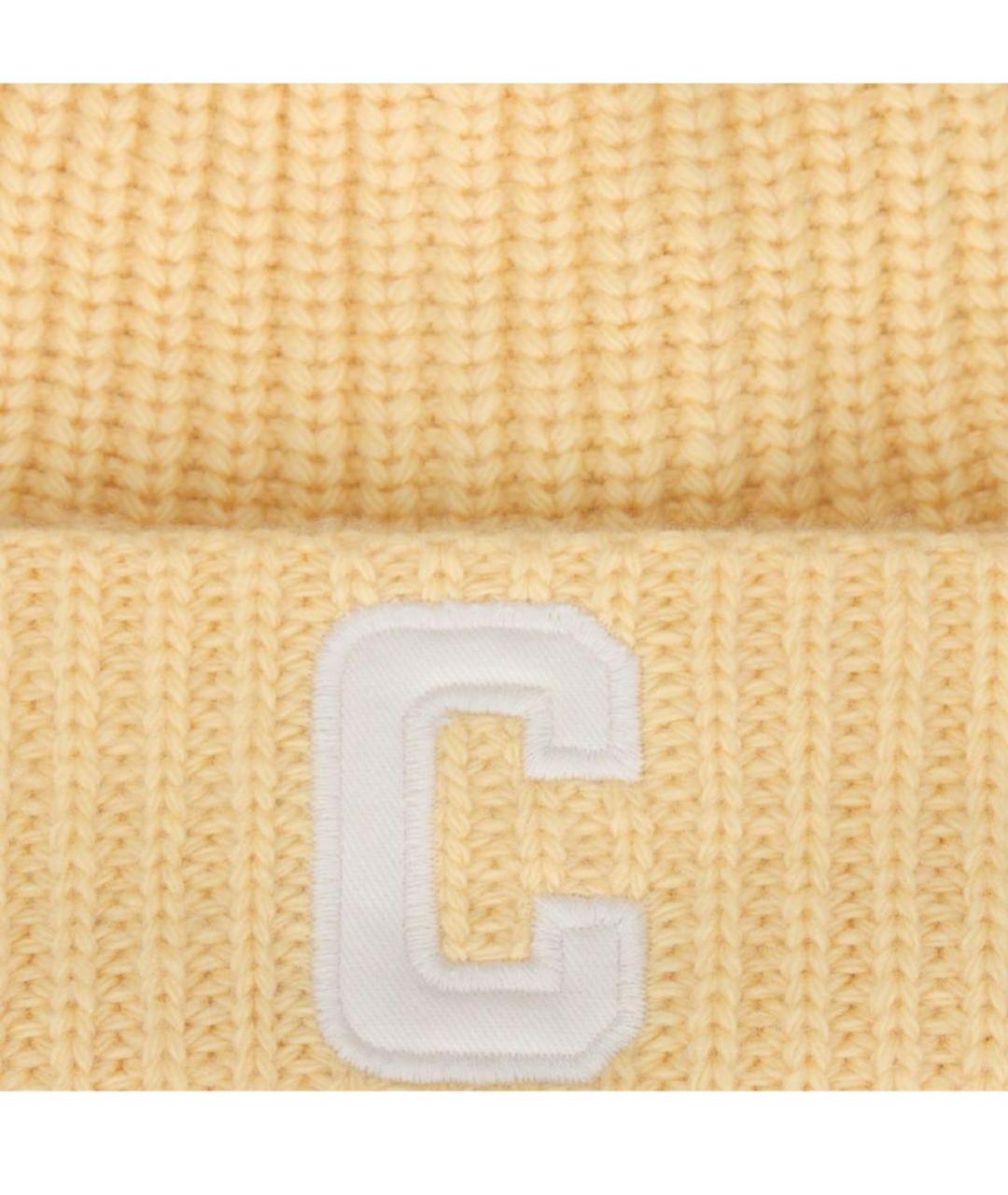 CELINE Желтая шерстяная шапка, фото 5