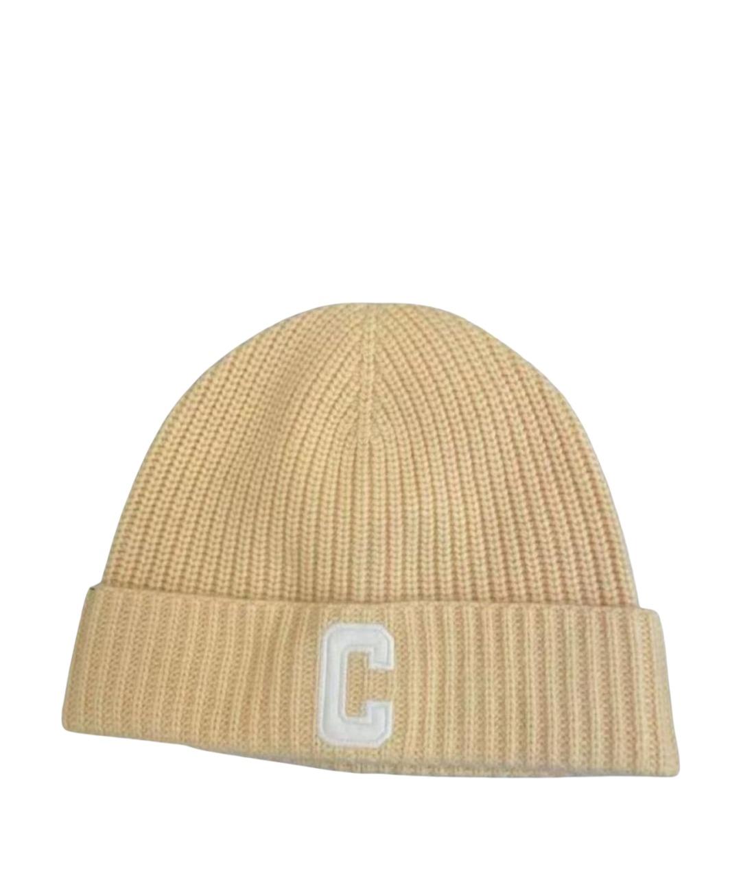 CELINE Желтая шерстяная шапка, фото 1
