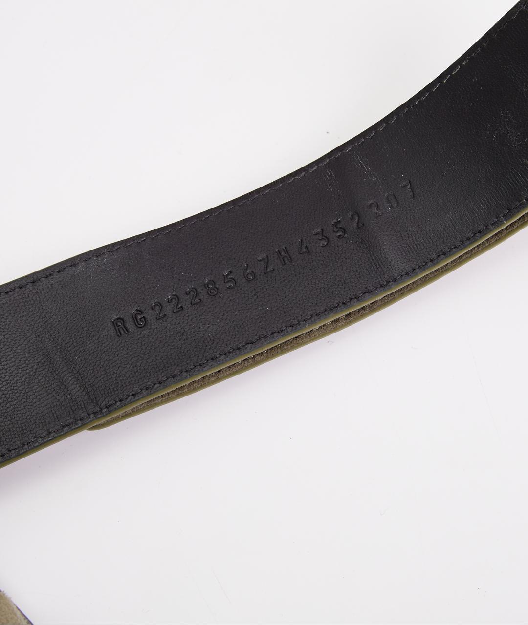 HERMES Хаки замшевые шлепанцы, фото 7