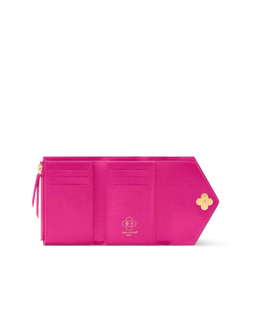 LOUIS VUITTON Коричневый кожаный кошелек, фото 4