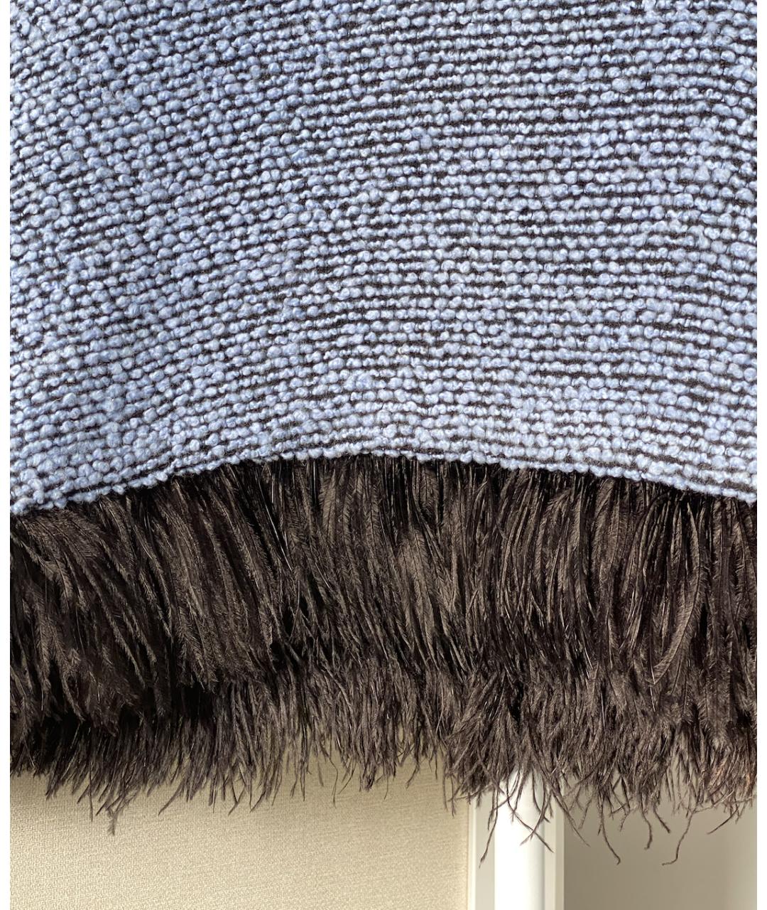 KALMANOVICH Голубое кашемировое коктейльное платье, фото 4