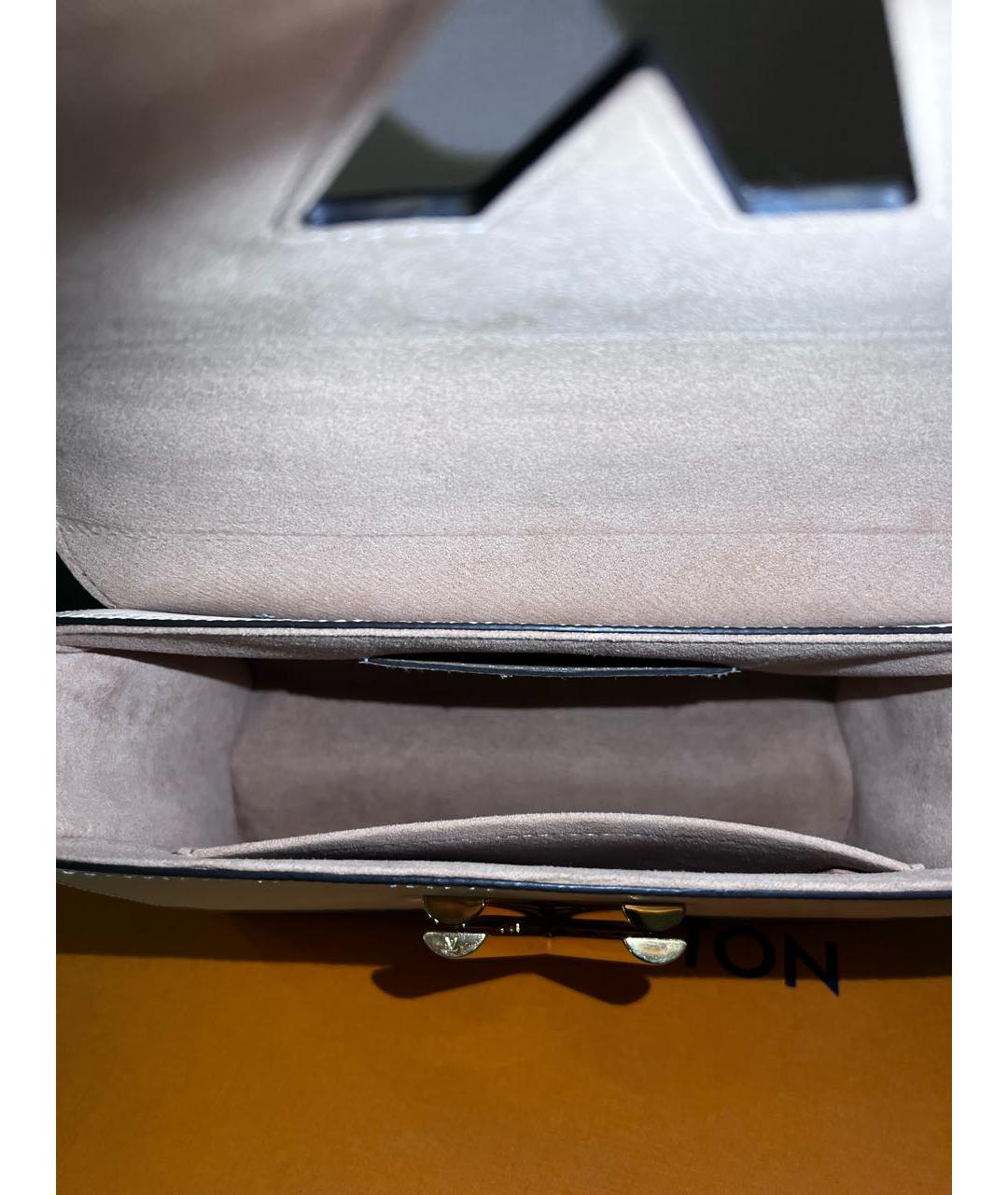 LOUIS VUITTON Бежевая кожаная сумка с короткими ручками, фото 4