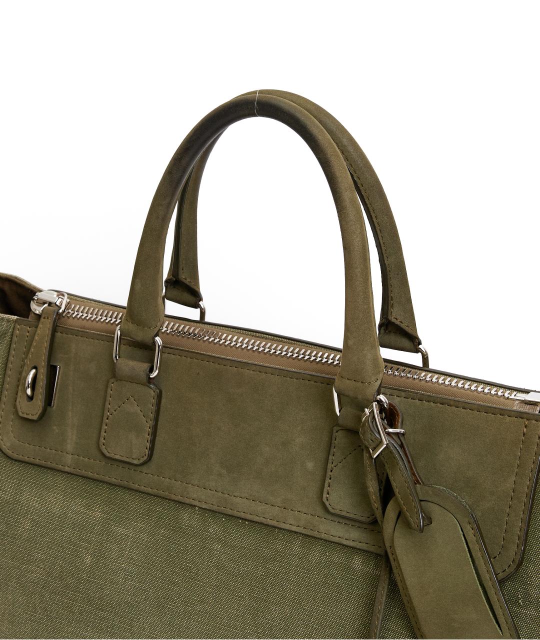 READYMADE Хаки тканевая сумка тоут, фото 6