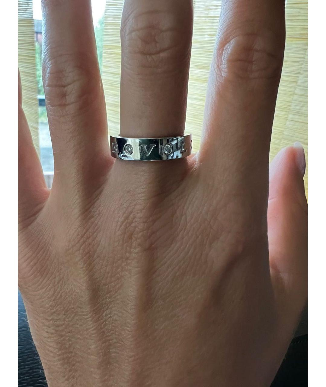 BVLGARI Серебряное кольцо из белого золота, фото 8