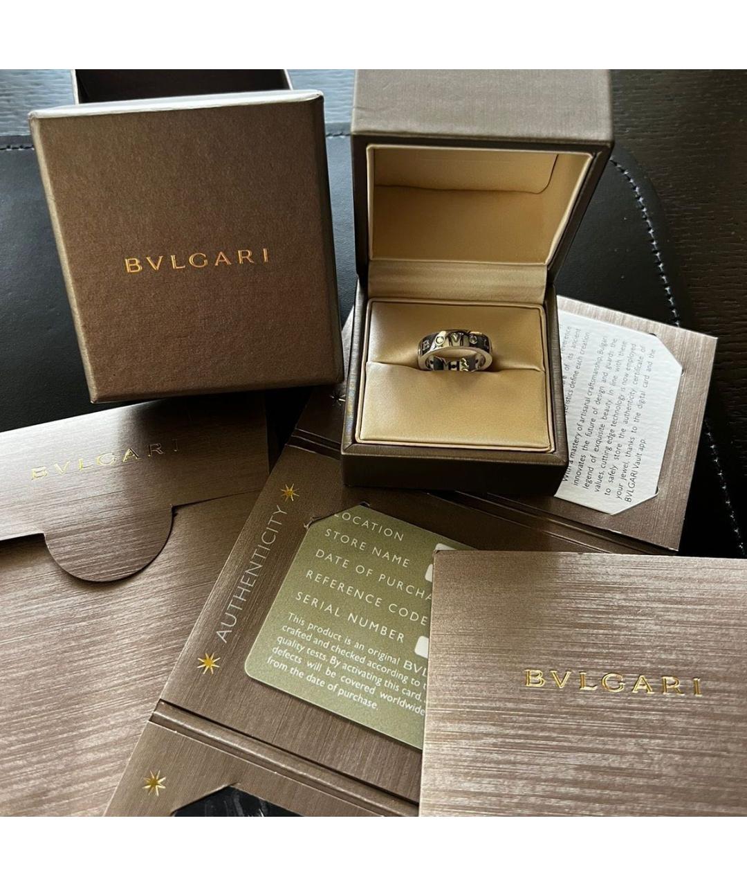 BVLGARI Серебряное кольцо из белого золота, фото 7