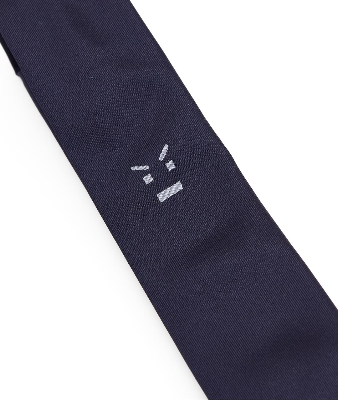 FENDI Синий шелковый галстук, фото 2