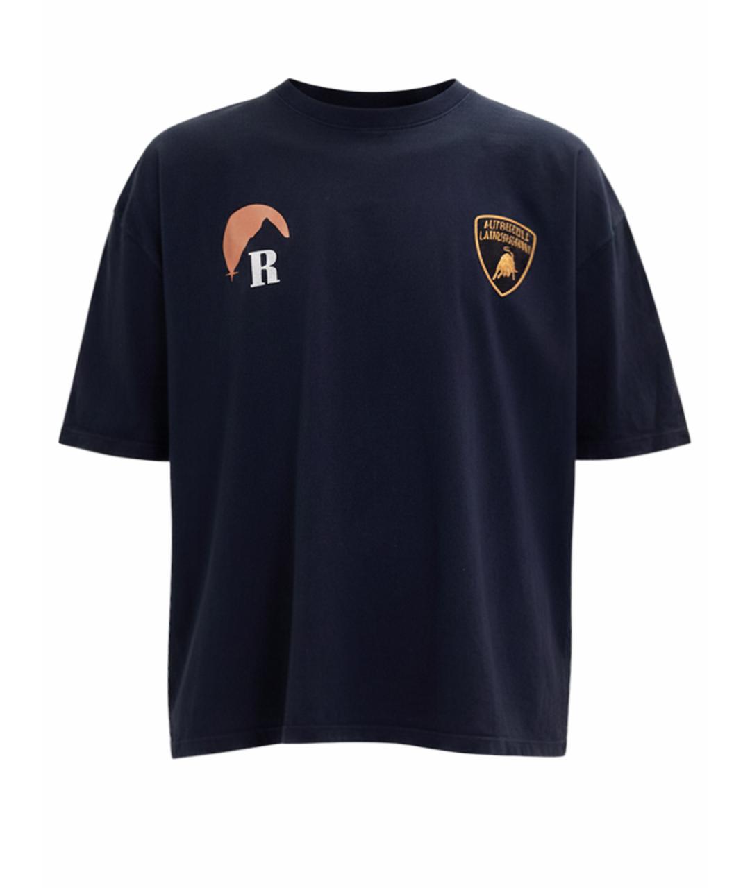 RHUDE Синяя хлопковая футболка, фото 1