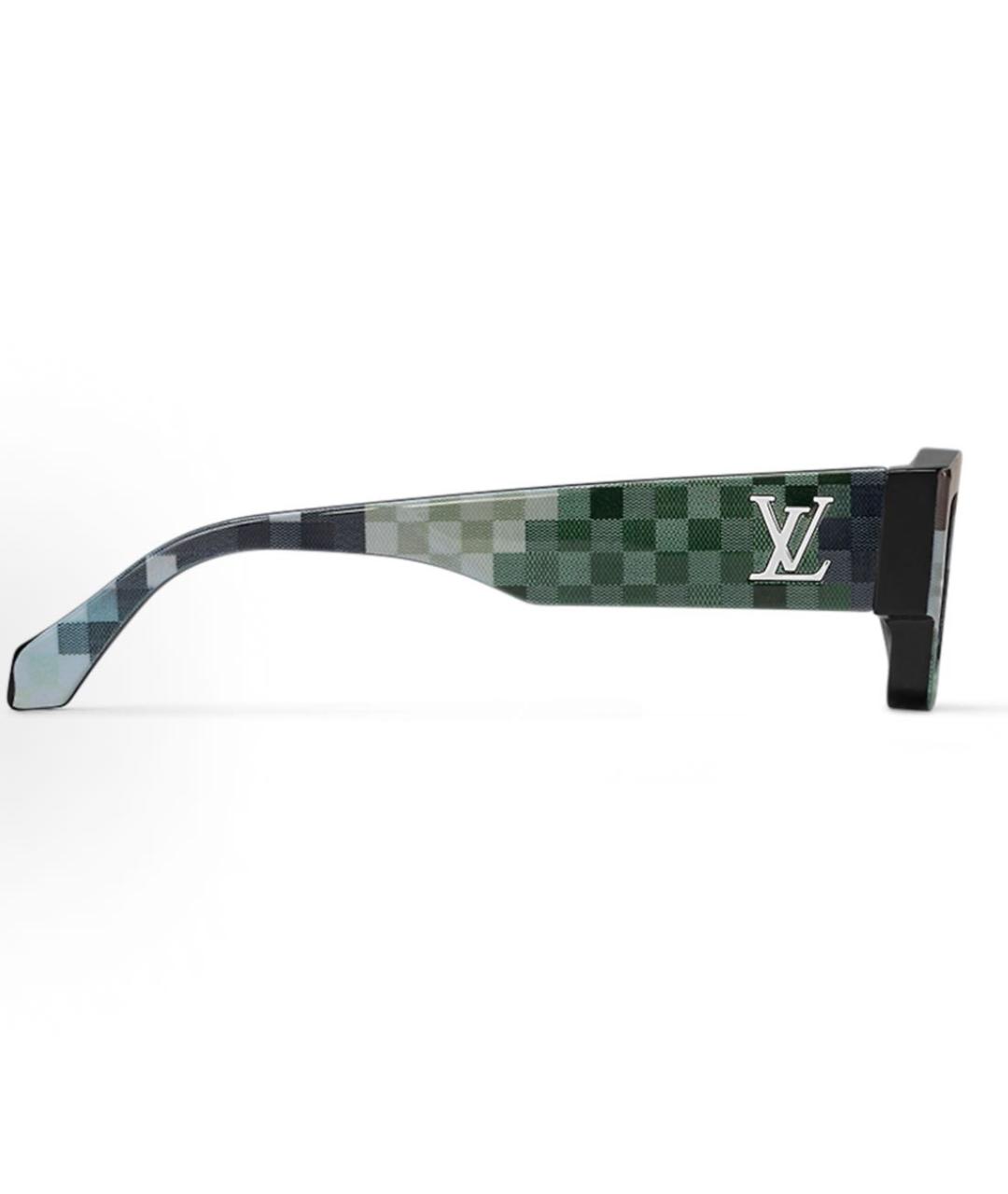 LOUIS VUITTON Хаки пластиковые солнцезащитные очки, фото 3