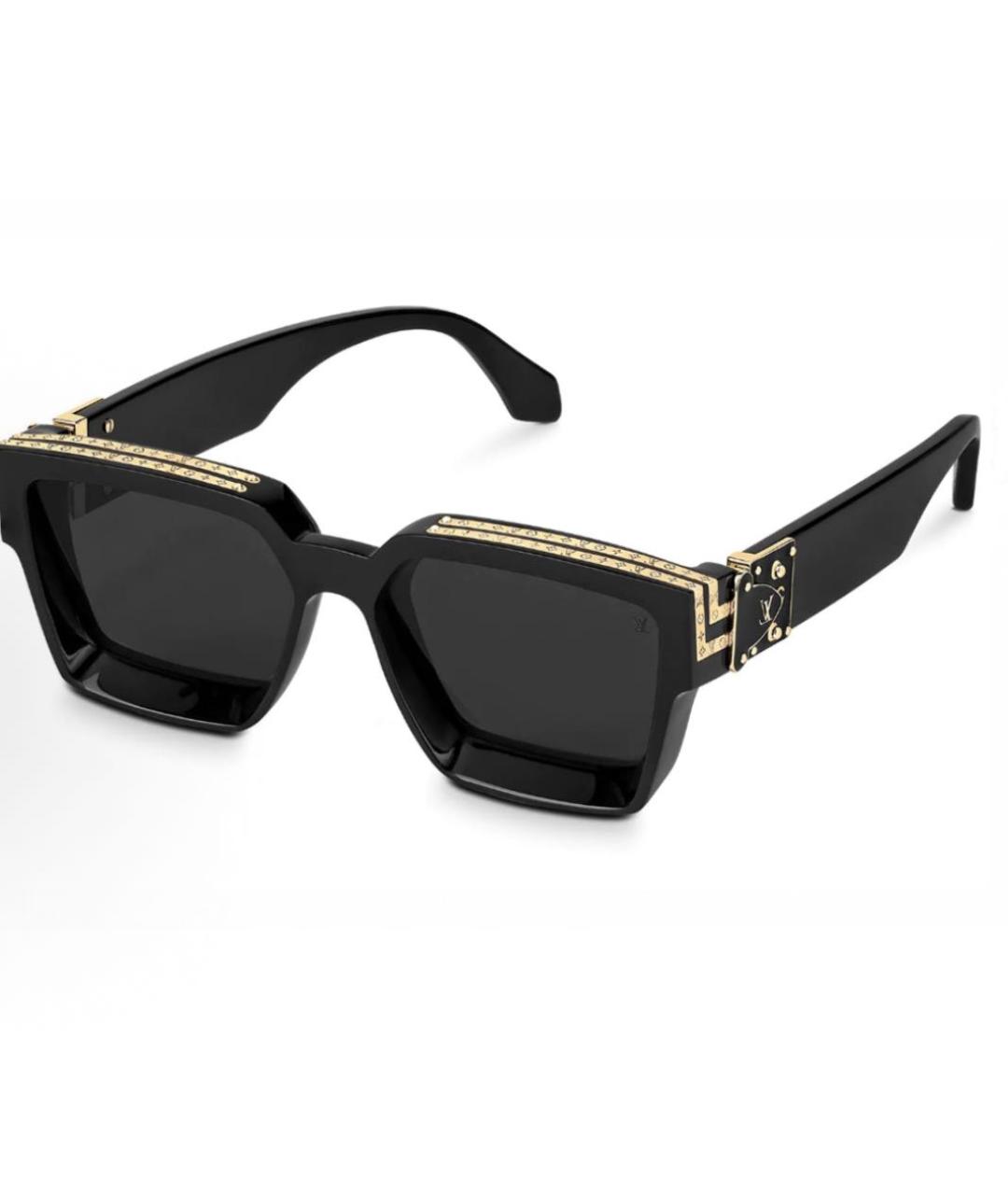 LOUIS VUITTON Черные пластиковые солнцезащитные очки, фото 4