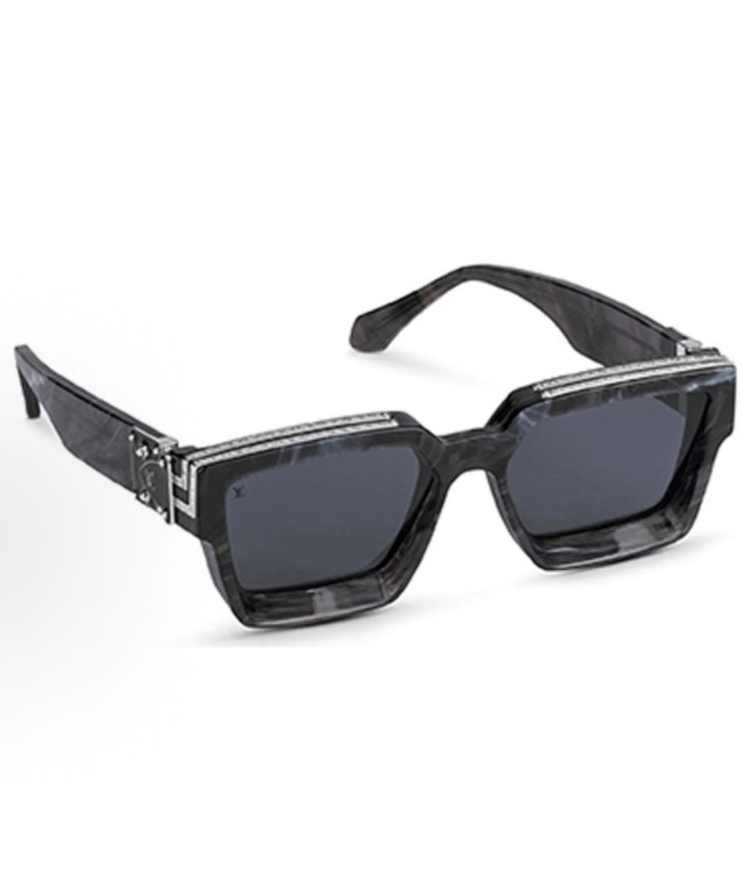 LOUIS VUITTON Черные пластиковые солнцезащитные очки, фото 2