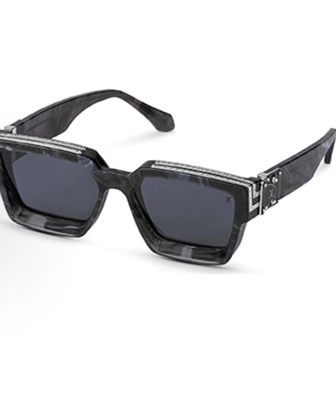 LOUIS VUITTON Черные пластиковые солнцезащитные очки, фото 4