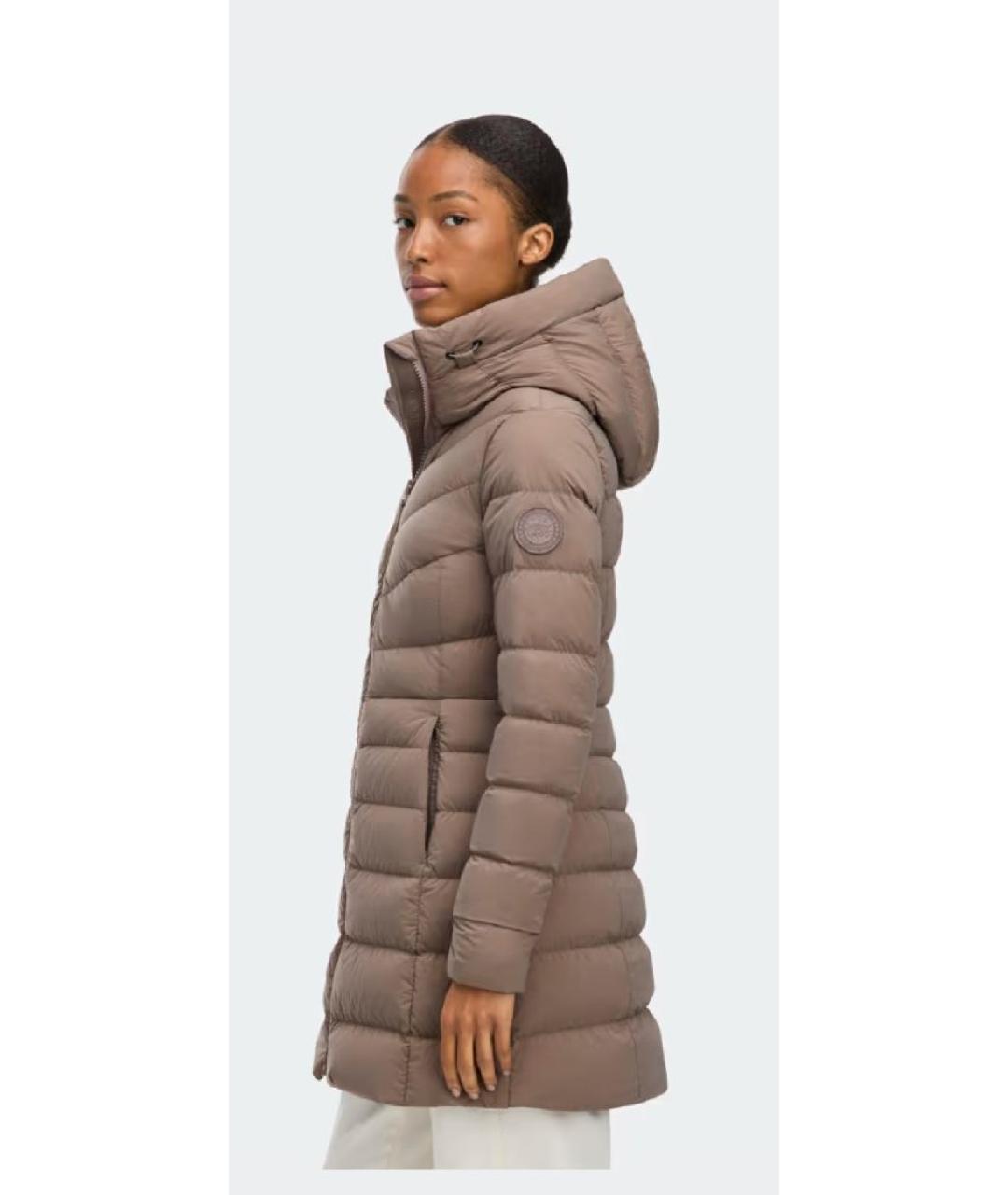 CANADA GOOSE Серый полиамидовый пуховик, фото 4