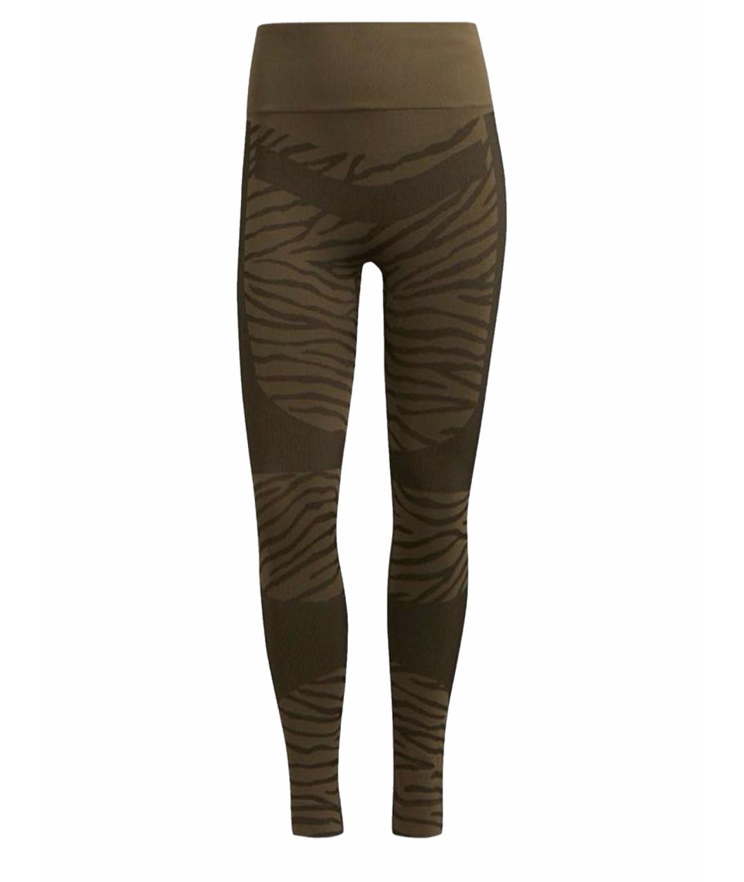 ADIDAS BY STELLA MCCARTNEY Хаки синтетические леггинсы и велосипедки, фото 1