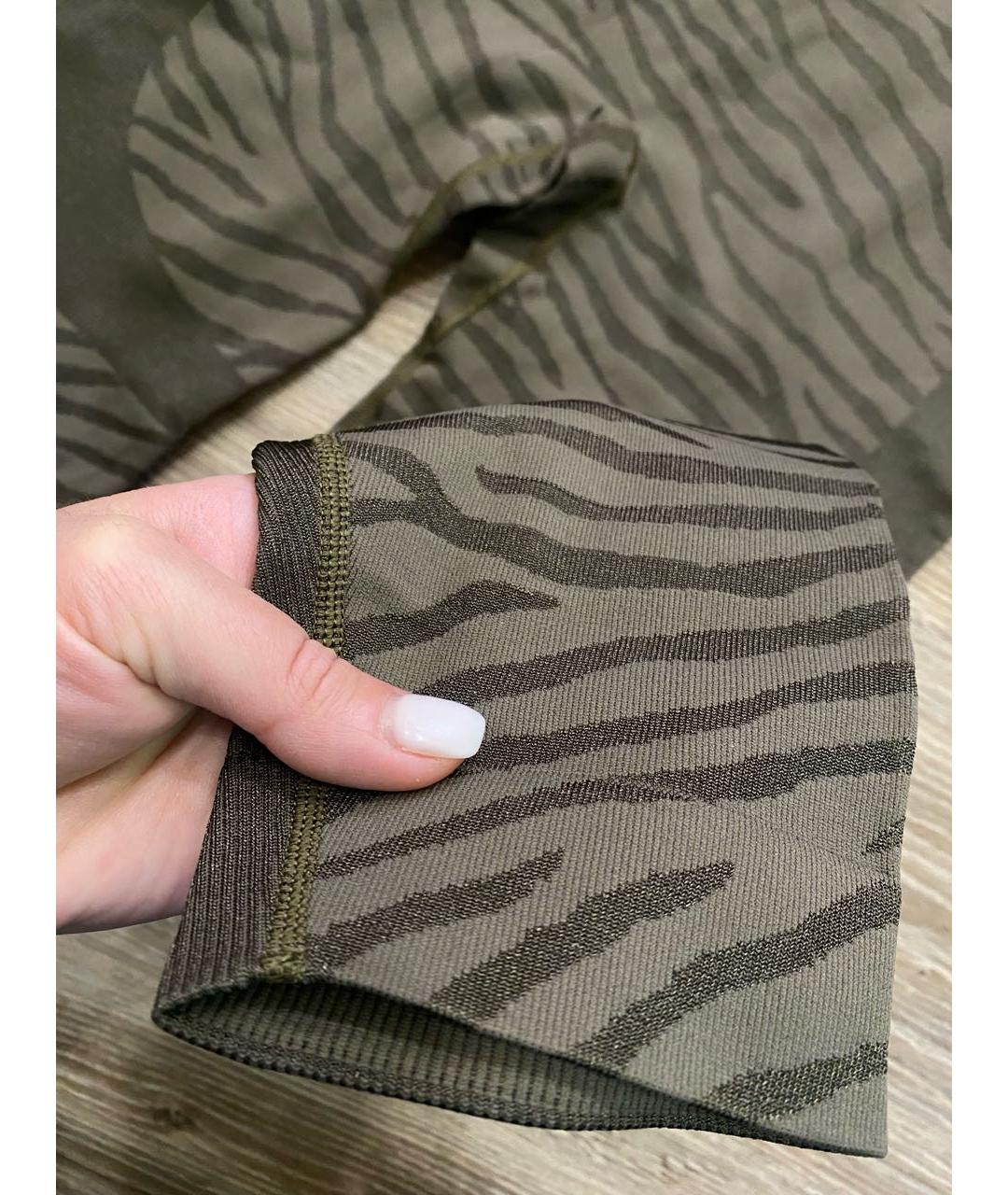 ADIDAS BY STELLA MCCARTNEY Хаки синтетические леггинсы и велосипедки, фото 5