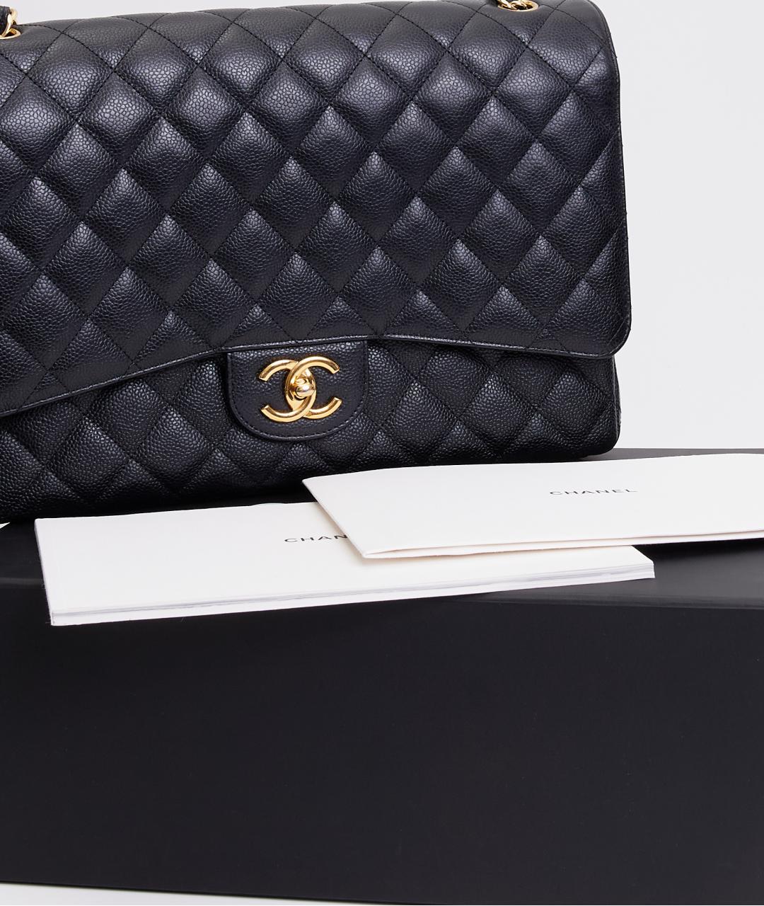 CHANEL Черная кожаная сумка с короткими ручками, фото 8