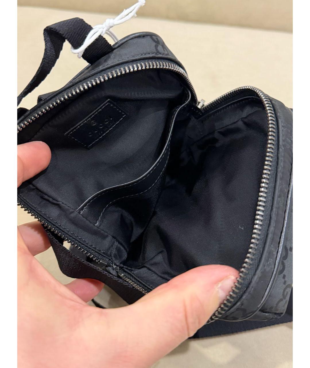 GUCCI Черная синтетическая сумка на плечо, фото 4