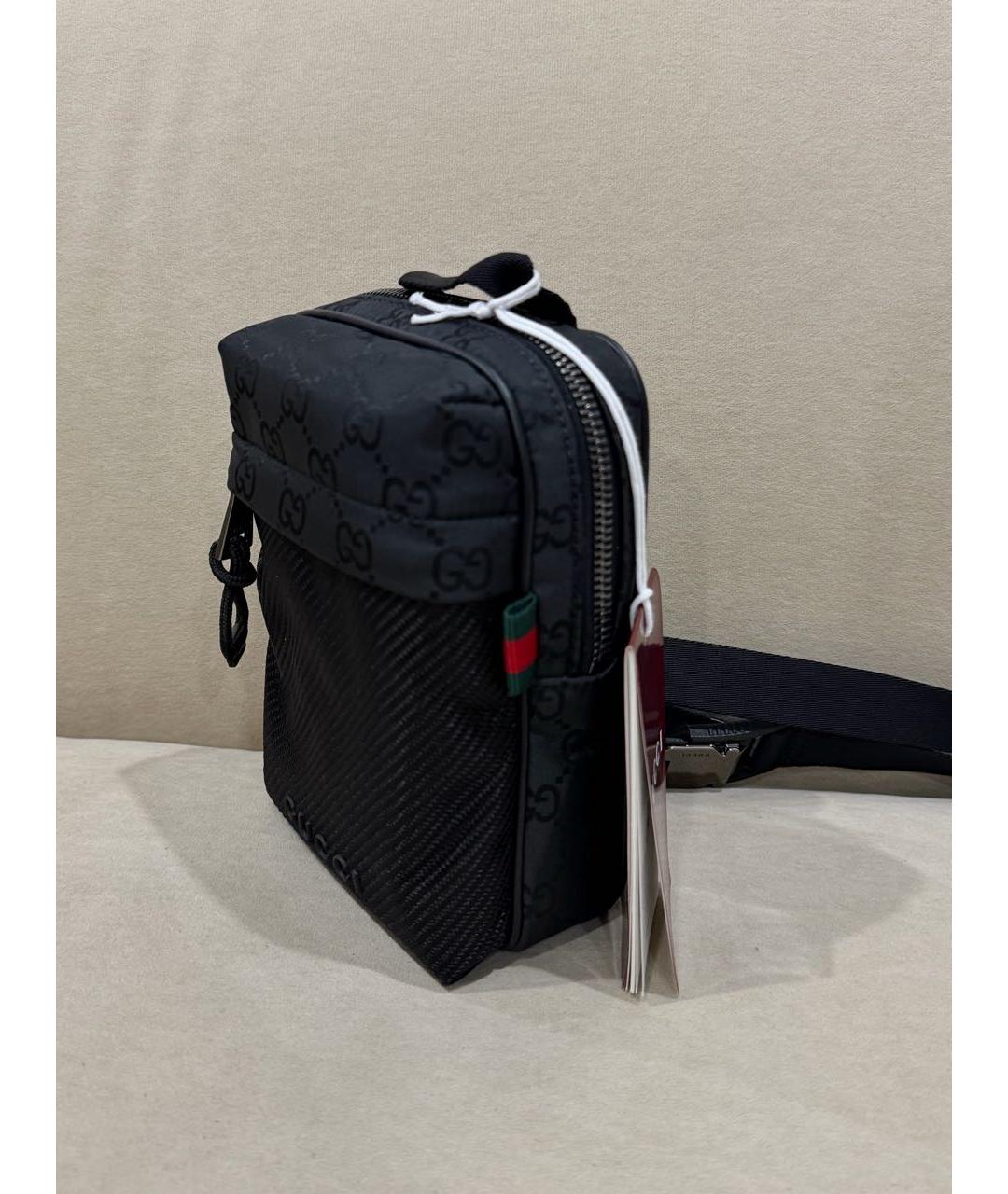 GUCCI Черная синтетическая сумка на плечо, фото 5