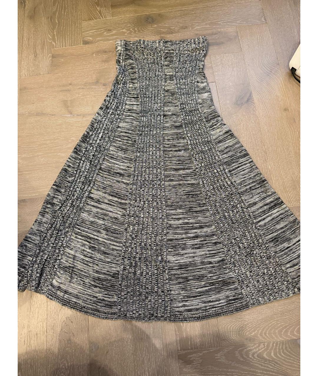 COS Серая вискозная юбка миди, фото 2