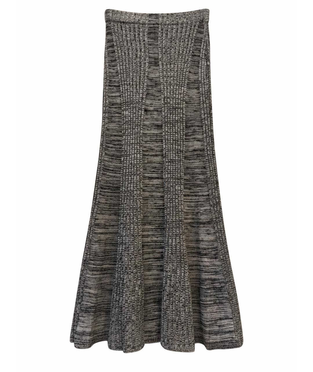 COS Серая вискозная юбка миди, фото 1