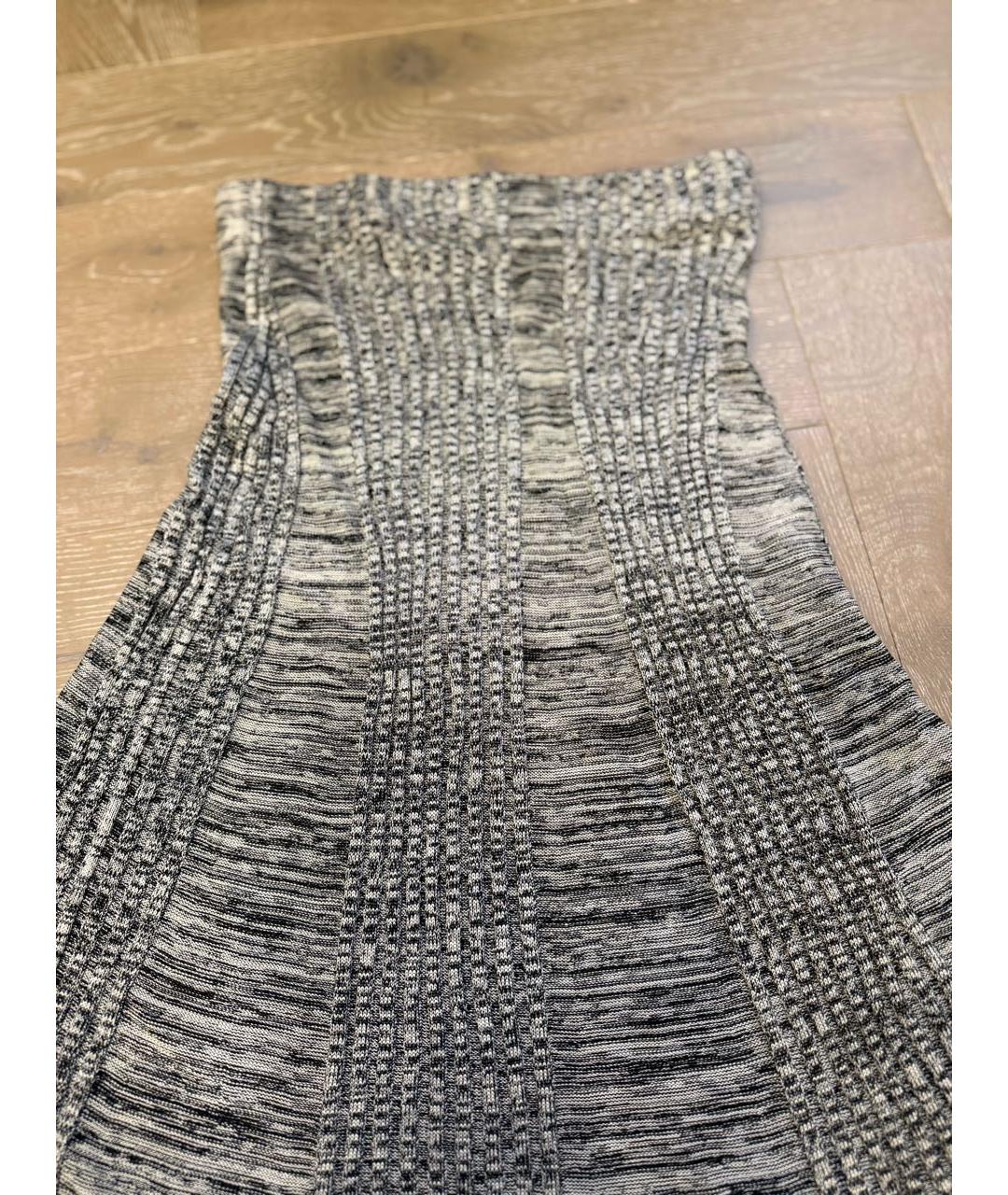 COS Серая вискозная юбка миди, фото 5