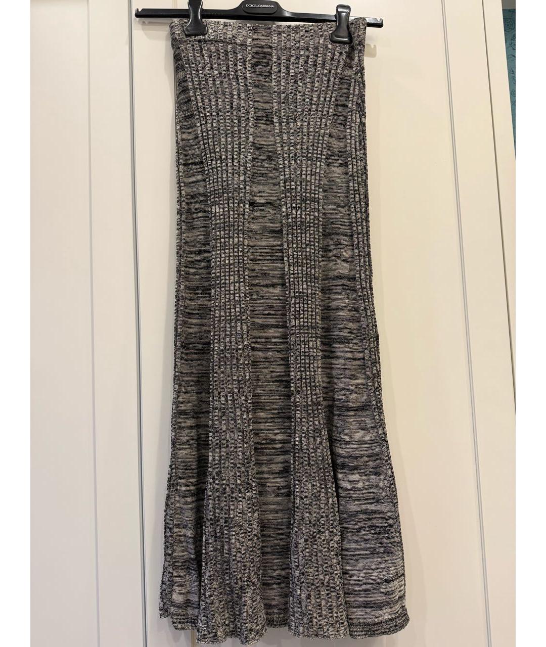 COS Серая вискозная юбка миди, фото 6