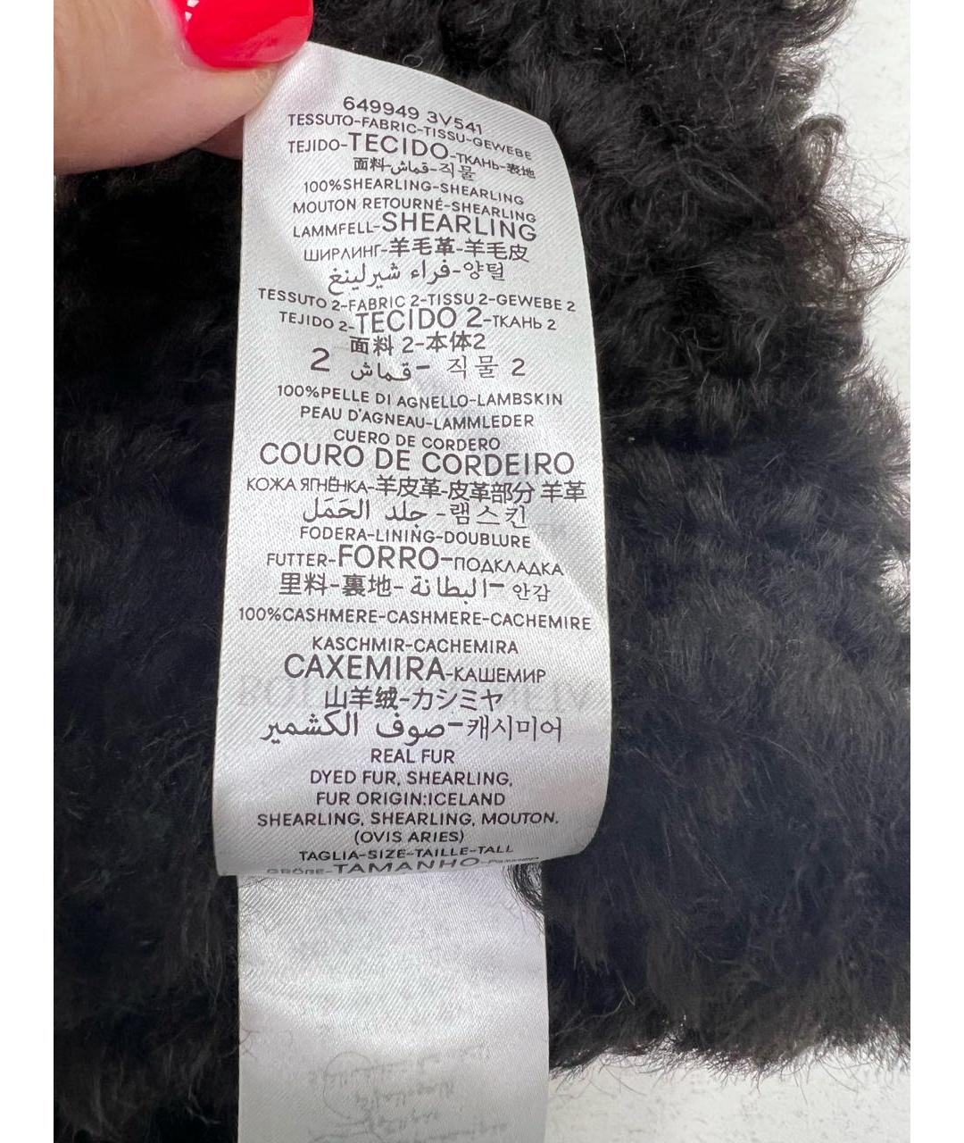 BOTTEGA VENETA Коричневые кожаные перчатки, фото 6