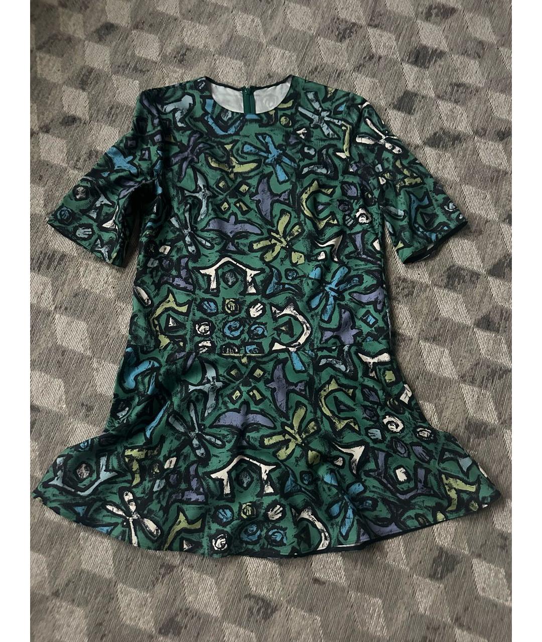 VALENTINO Зеленые коктейльное платье, фото 9