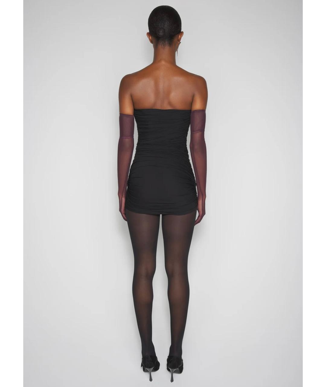 MUGLER Черное коктейльное платье, фото 4