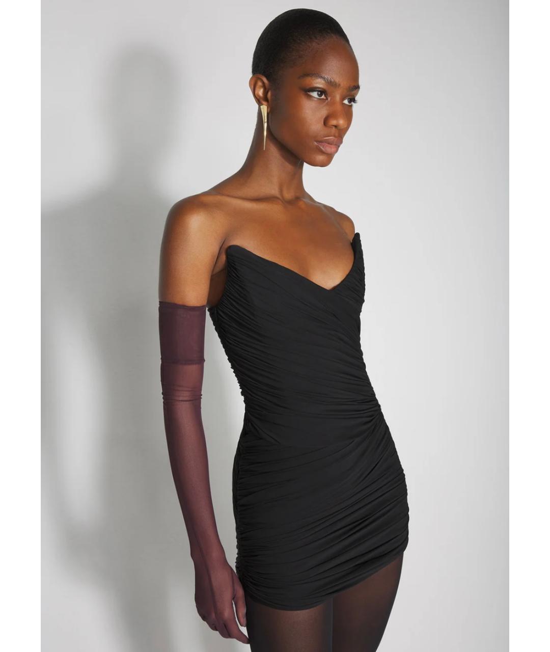 MUGLER Черное коктейльное платье, фото 3