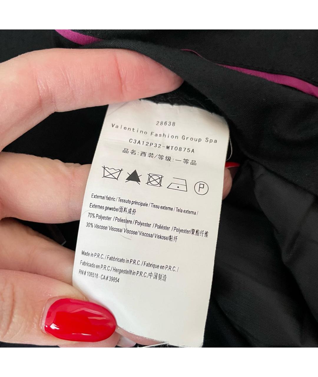 VALENTINO Полиэстеровые классические брюки, фото 4