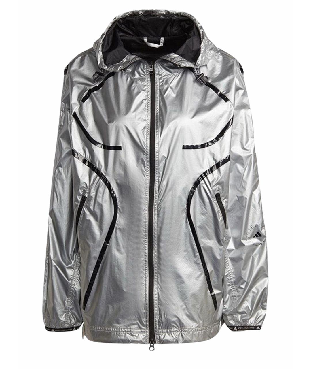 ADIDAS BY STELLA MCCARTNEY Серебряная полиэстеровая спортивная куртка, фото 1
