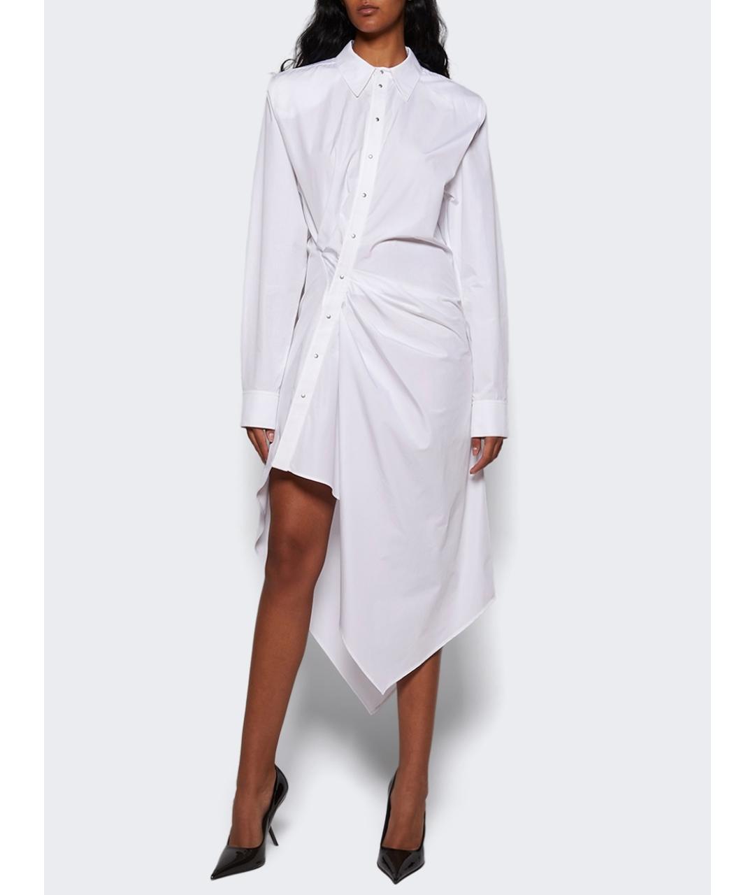 MUGLER Белое коктейльное платье, фото 5