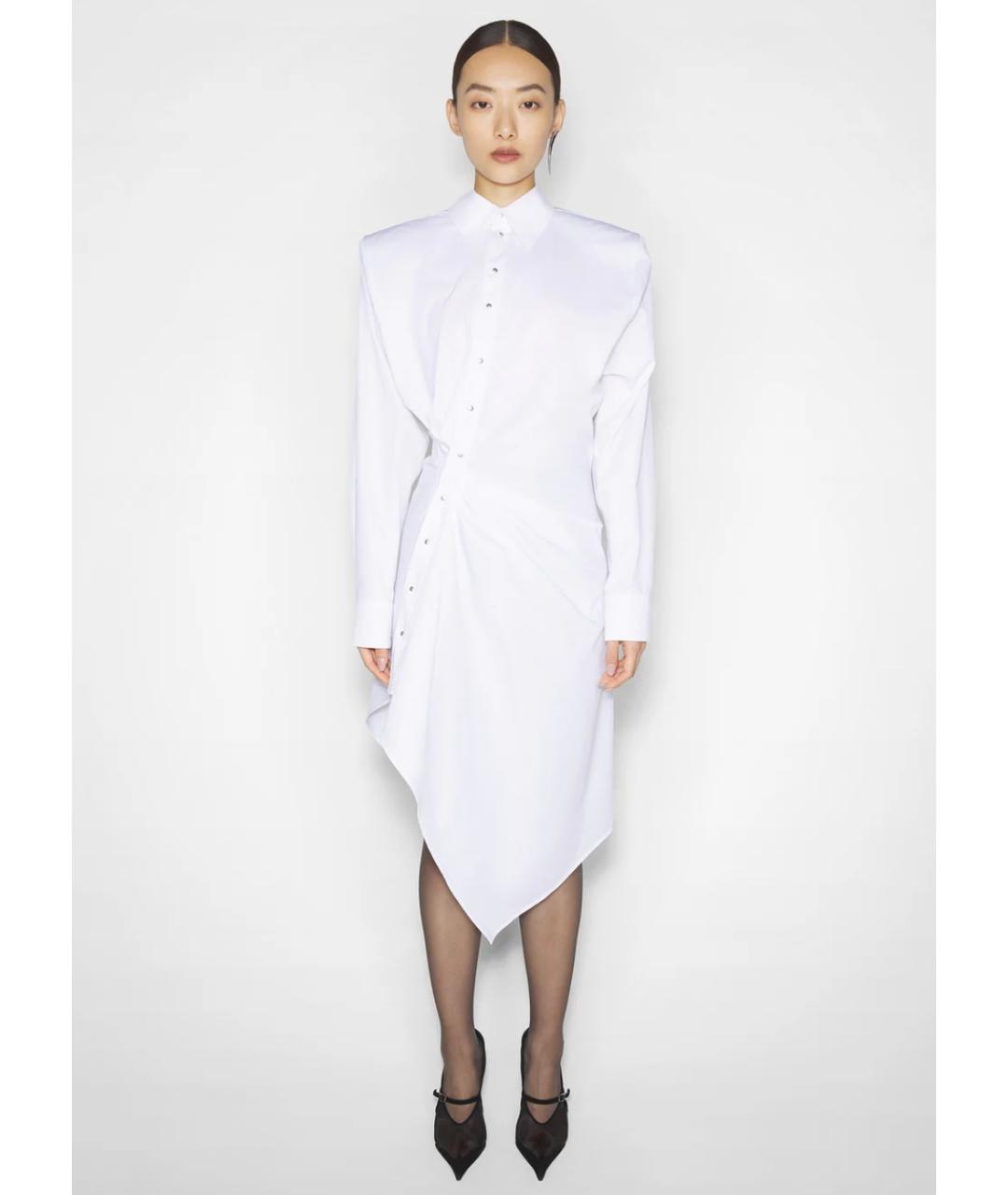 MUGLER Белое коктейльное платье, фото 3