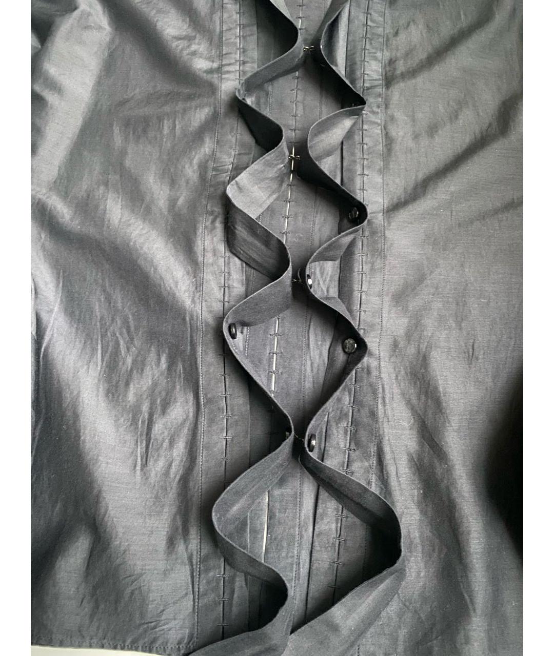 SAINT LAURENT Черная хлопковая блузы, фото 6