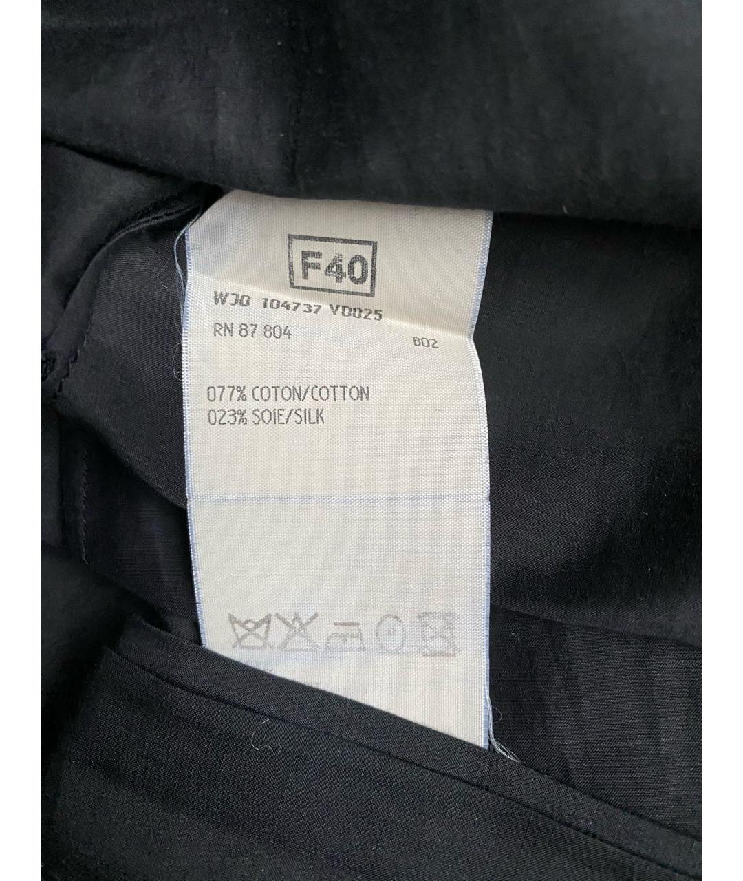 SAINT LAURENT Черная хлопковая блузы, фото 7