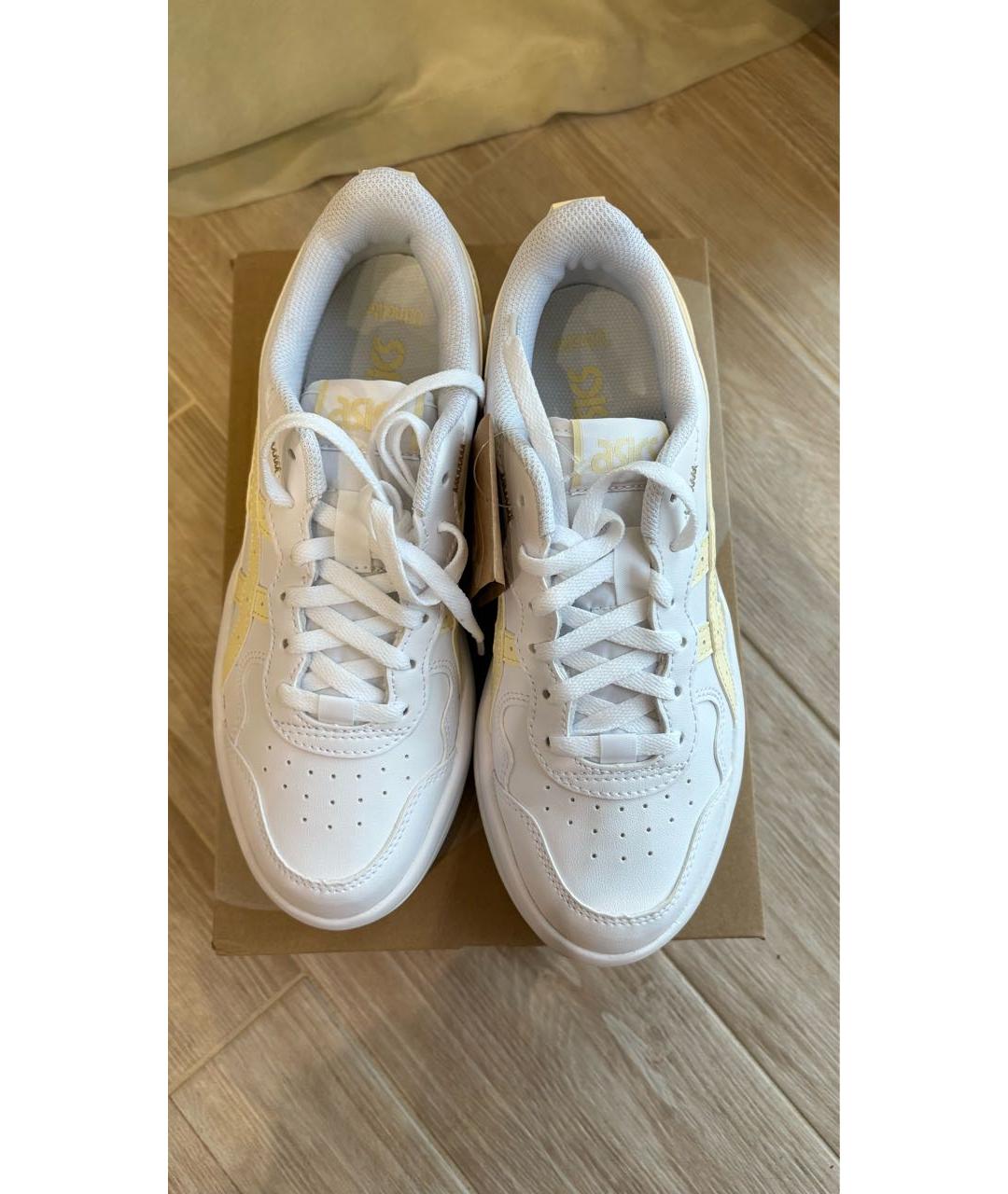 ASICS Белые кроссовки из искусственной кожи, фото 3